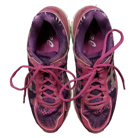 ASICS Gel-Kayano 22 - Women's Sz 10 - Purple & Pink Running/Jogging Shoes- T597N - Picture 4 of 9